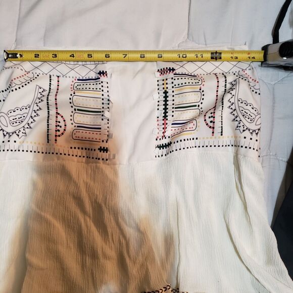 Handmade Cream High-Low Skirt Western Boho Lace Pattern Unbranded Women's PO Exc - Picture 10 of 12